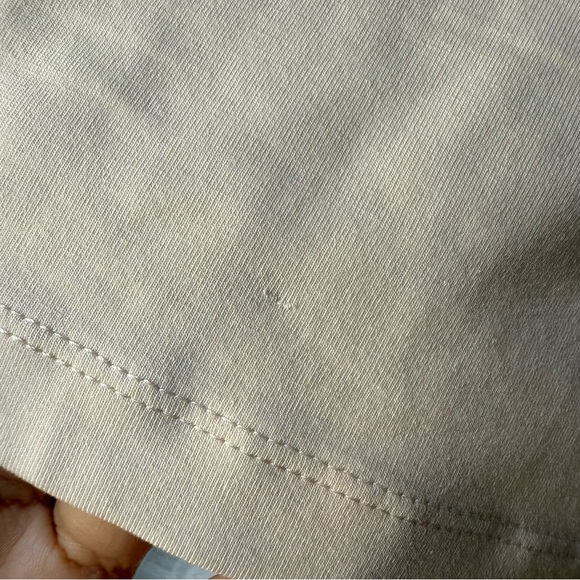 MATE The Label Organic Stretch Racer Tank w/ Shelf Bra - Large / Bone IMPERFECT - Picture 4 of 9